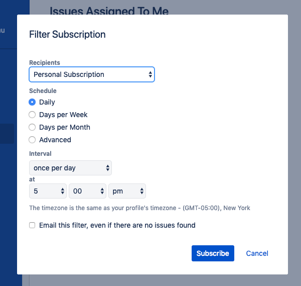 How to create a filter in jira